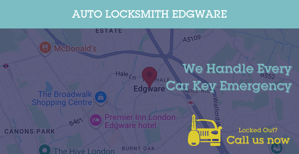 Auto Locksmith Services in Edgware - HA postcode